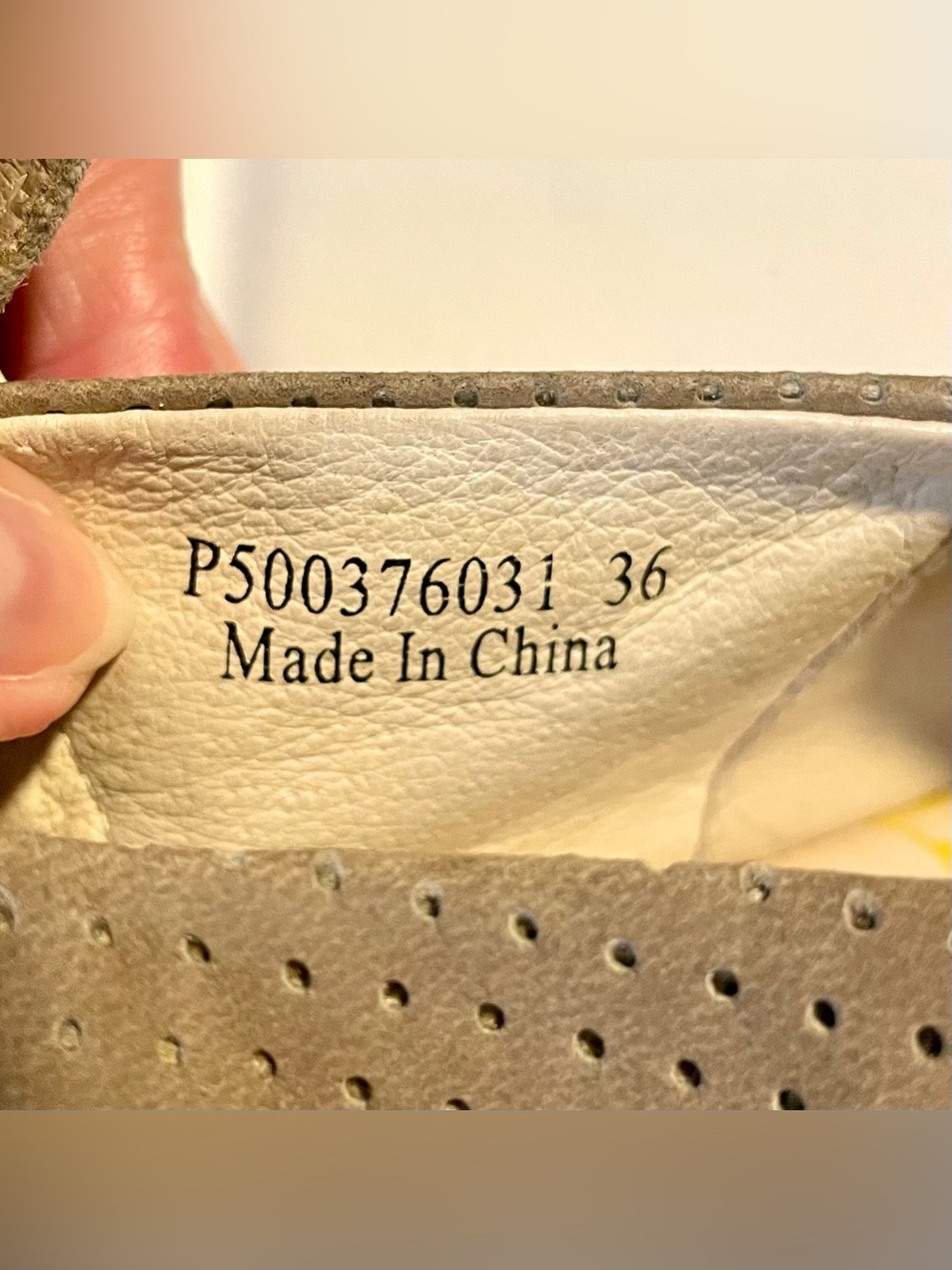 Fly London Yala Perforated Wedge Sandals-Taupe-Ankle Strap/Open Toe-Wm Sz 6 1/2 - Picture 8 of 8
